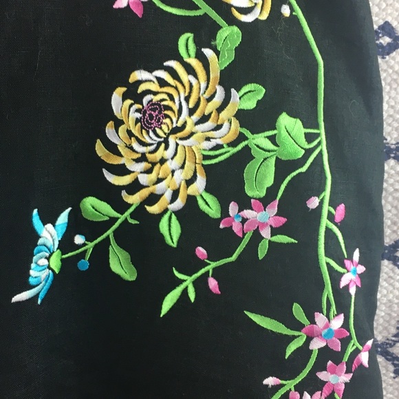 Anne Carson Embroidery Skirt Size 12 - Picture 2 of 6